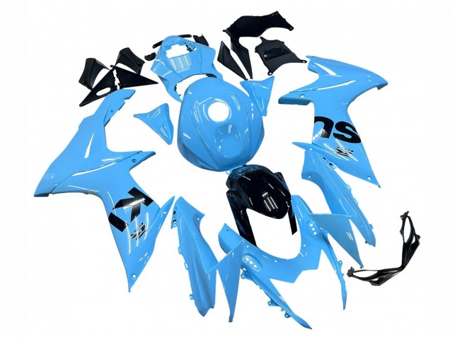 Mejores Carenados Moto Suzuki GSXR 600 / GSXR 750 2011-2024 - Azul Claro Negro
