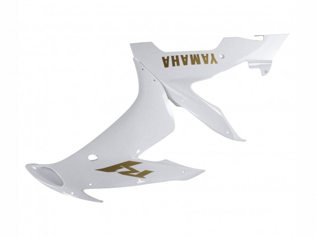 Mejores Carenados Moto Yamaha YZF 1000 R1 2004-2006 - Blanco Oro Calcomanías