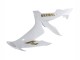 Mejores Carenados Moto Yamaha YZF 1000 R1 2004-2006 - Blanco Oro Calcomanías