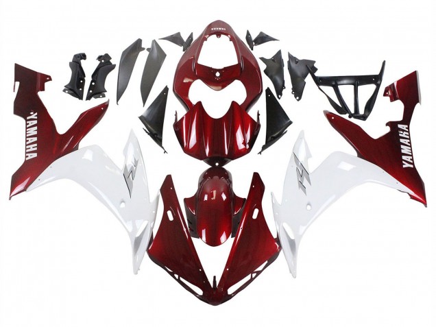 Mejores Carenados Moto Yamaha YZF 1000 R1 2004-2006 - Rojo Blanco