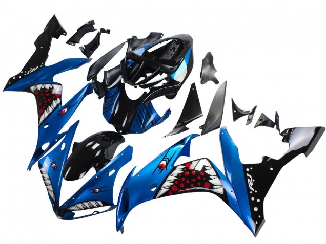 Mejores Carenados Moto Yamaha YZF 1000 R1 2004-2006 - Azul Negro Rojo Blanco Tiburón