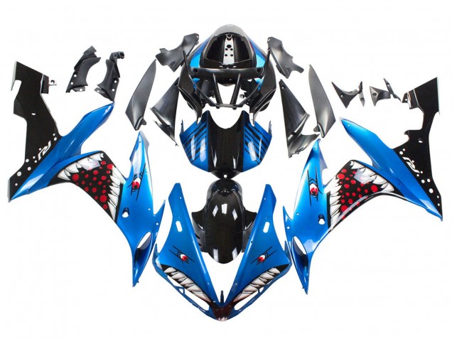 Mejores Carenados Moto Yamaha YZF 1000 R1 2004-2006 - Azul Negro Rojo Blanco Tiburón
