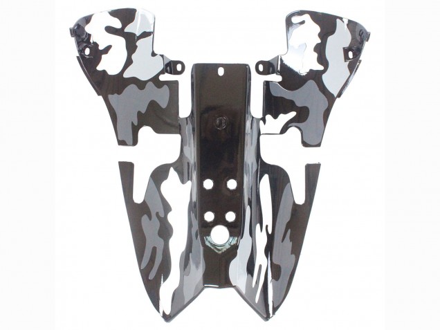 Mejores Carenados Moto Yamaha YZF 1000 R1 2007-2008 - Gris Blanco Camouflage Tiburón
