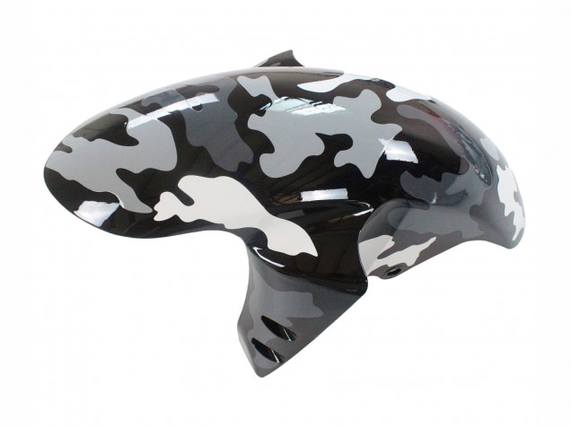 Mejores Carenados Moto Yamaha YZF 1000 R1 2007-2008 - Gris Blanco Camouflage Tiburón