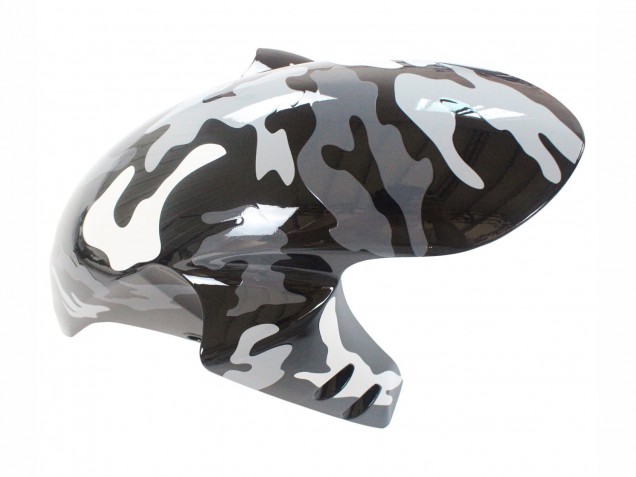 Mejores Carenados Moto Yamaha YZF 1000 R1 2007-2008 - Gris Blanco Camouflage Tiburón