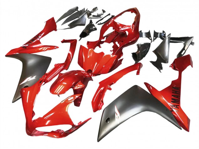 Mejores Carenado Moto Yamaha YZF 1000 R1 2007-2008 - Rojo Negro Mate