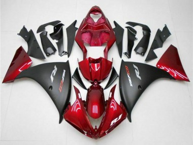 Mejores Carenados Moto Yamaha YZF 1000 R1 2009-2011 - Rojo Negro Mate