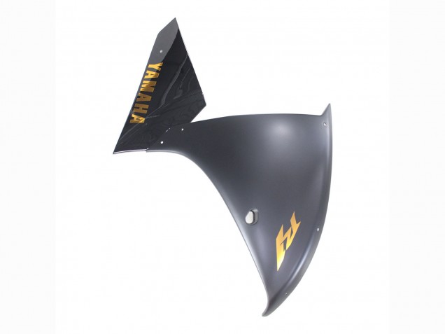 Mejores Carenados Moto Yamaha YZF 1000 R1 2012-2014 - Negro Mate Oro Calcomanías