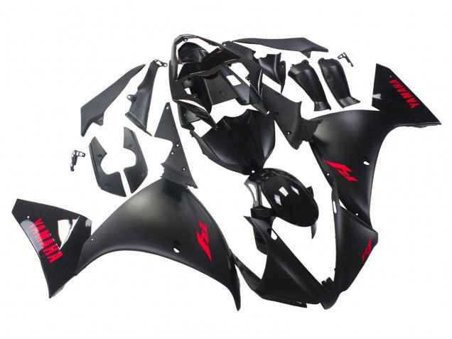 Mejores Carenados Moto Yamaha YZF 1000 R1 2012-2014 - Negro Brillante Negro Mate Rojo