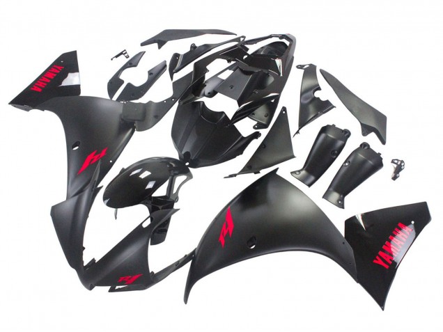Mejores Carenados Moto Yamaha YZF 1000 R1 2012-2014 - Negro Brillante Negro Mate Rojo