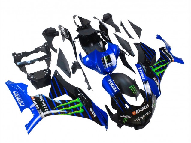 Mejores Carenados Moto Yamaha YZF 1000 R1 2015-2019 - Azul Negro Mate Verde Monstruo ENEOS