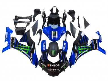 Mejores Carenados Moto Yamaha YZF 1000 R1 2015-2019 - Azul Negro Mate Verde Monstruo ENEOS