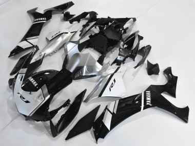 Mejores Carenados Moto Yamaha YZF 1000 R1 2020-2025 - Plata Blanco Negro Brillante