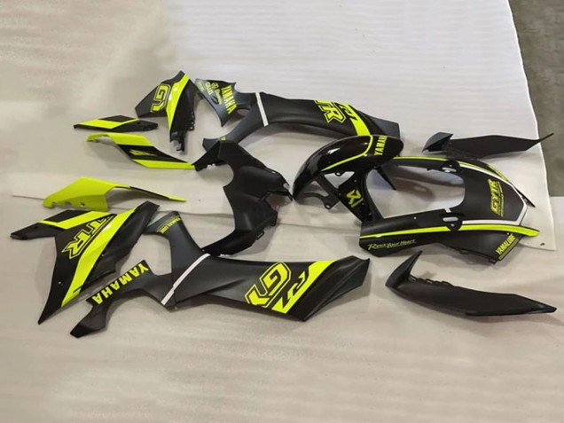 Mejores Carenados Moto Yamaha YZF 1000 R1 2020-2025 - Negro Brillante Fluorescent Amarillo