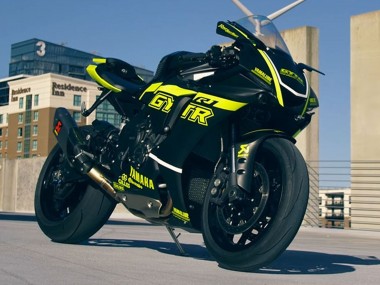 Mejores Carenados Moto Yamaha YZF 1000 R1 2020-2025 - Negro Brillante Fluorescent Amarillo