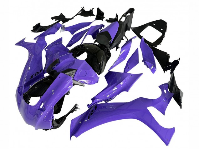 Mejores Carenados Moto Yamaha YZF 1000 R1 2020-2025 - Púrpura Negro Brillante