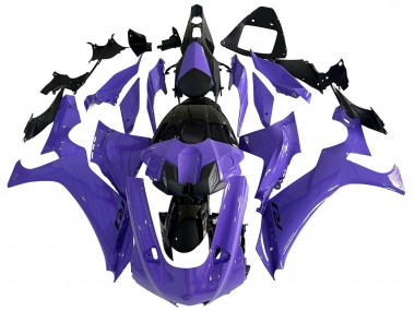 Mejores Carenados Moto Yamaha YZF 1000 R1 2020-2025 - Púrpura Negro Brillante