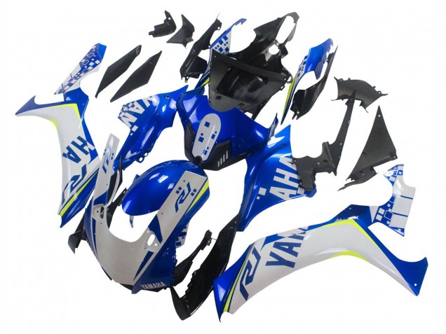 Mejores Carenados Moto Yamaha YZF 1000 R1 2020-2025 - Blanco Azul Neon Amarillo Negro Brillante