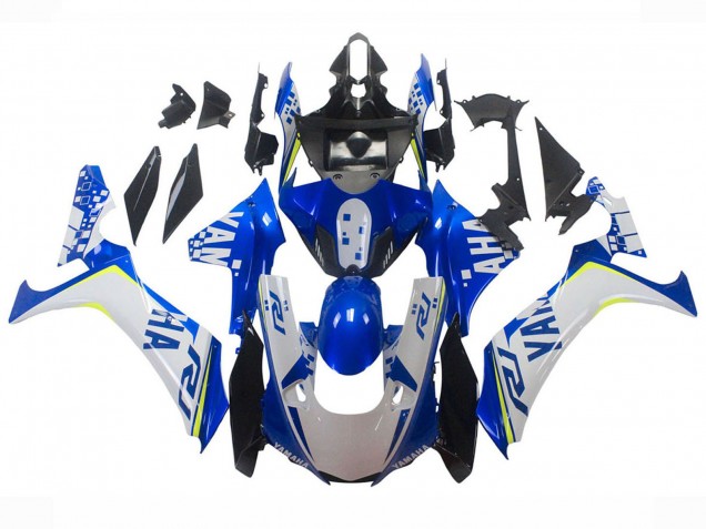 Mejores Carenados Moto Yamaha YZF 1000 R1 2020-2025 - Blanco Azul Neon Amarillo Negro Brillante