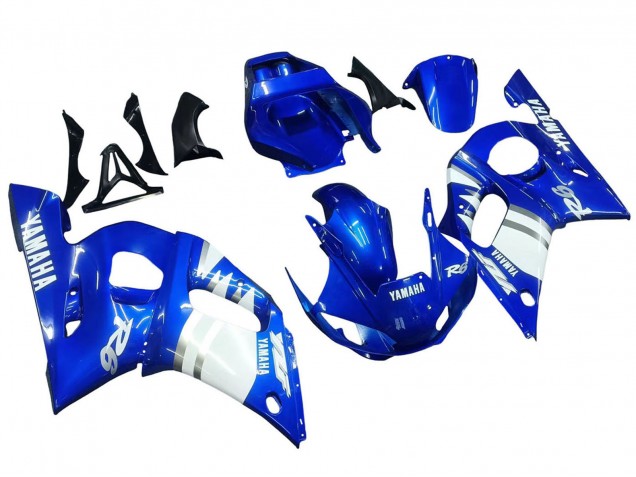 Mejores Carenados Moto Yamaha YZF 600 R6 1998-2002 - Azul Blanco