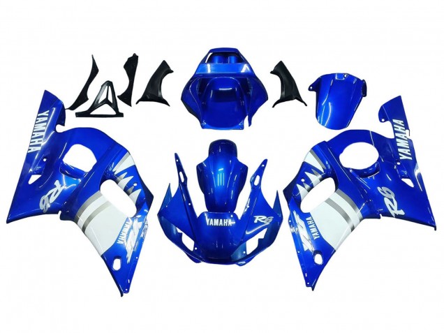 Mejores Carenados Moto Yamaha YZF 600 R6 1998-2002 - Azul Blanco