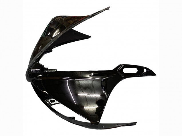 Mejores Carenados Moto Yamaha YZF R6S 2006-2009 - Negro Brillante Blanco Calcomanías
