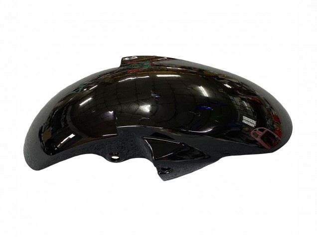 Mejores Carenados Moto Yamaha YZF R6S 2006-2009 - Negro Brillante Blanco Calcomanías