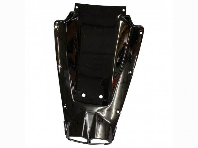 Mejores Carenados Moto Yamaha YZF R6S 2006-2009 - Negro Brillante Blanco Calcomanías