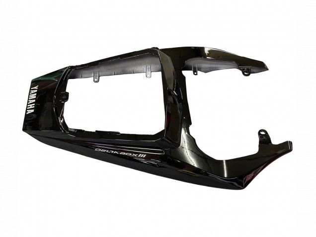 Mejores Carenados Moto Yamaha YZF R6S 2006-2009 - Negro Brillante Blanco Calcomanías