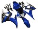 Mejores Carenados Moto Yamaha YZF R6 2003-2004 - Azul Blanco Negro Brillante Yamalube