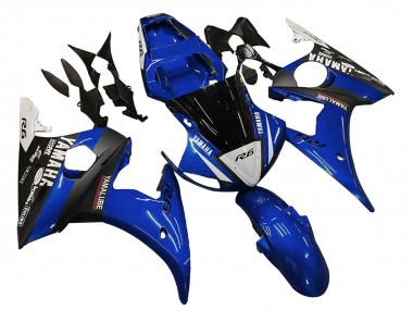 Mejores Carenados Moto Yamaha YZF R6S 2006-2009 - Azul Blanco Negro Brillante Yamalube