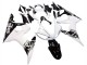 Mejores Carenado Moto Yamaha YZF R6 2003-2004 - Blanco Negro Brillante