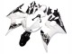 Mejores Carenados Moto Yamaha YZF R6S 2006-2009 - Blanco Negro Brillante