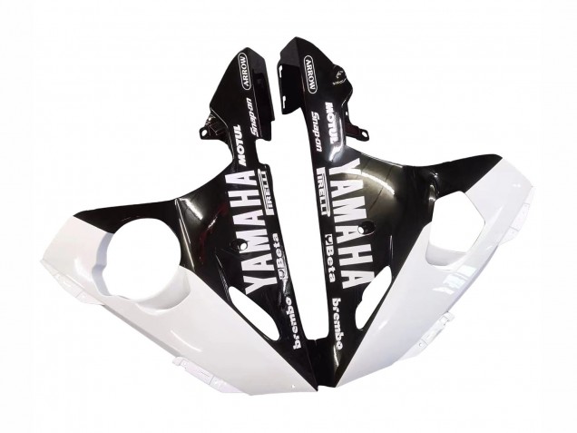 Mejores Carenados Moto Yamaha YZF R6S 2006-2009 - Blanco Negro Brillante