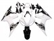 Mejores Carenados Moto Yamaha YZF R6S 2006-2009 - Blanco Negro Brillante