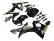 Mejores Carenados Moto Yamaha YZF R6S 2006-2009 - Negro Brillante Oro Calcomanías
