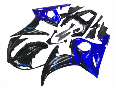 Mejores Carenados Moto Yamaha YZF R6S 2006-2009 - Azul Negro Brillante