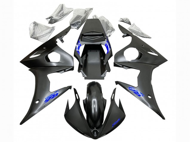 Mejores Carenados Moto Yamaha YZF R6 2003-2004 - Negro Mate Azul