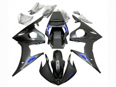 Mejores Carenados Moto Yamaha YZF R6S 2006-2009 - Negro Mate Azul