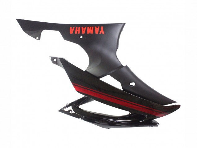 Mejores Carenados Moto Yamaha YZF 600 R6 2008-2016 - Negro Brillante Negro Mate Rojo Raya