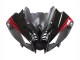 Mejores Carenados Moto Yamaha YZF 600 R6 2008-2016 - Negro Brillante Negro Mate Rojo Raya