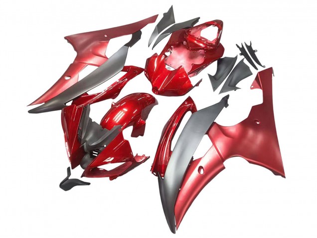 Mejores Carenados Moto Yamaha YZF 600 R6 2008-2016 - Rojo Gris