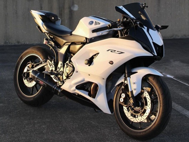 Mejores Carenados Moto Yamaha YZF R7 2021-2024 - Blanco Brillante