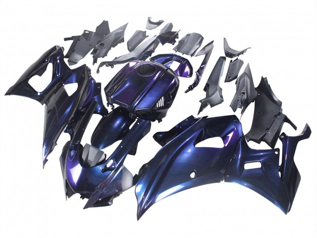 Mejores Carenados Moto Yamaha YZF R7 2021-2024 - Gradiente Azul Púrpura