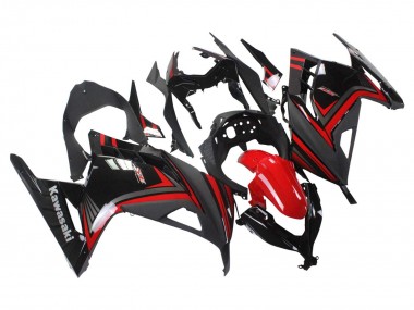 Mejores Carenados Moto Kawasaki EX300 2013-2024 - Rojo Negro