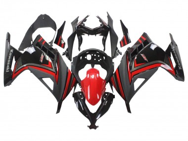 Mejores Carenados Moto Kawasaki EX300 2013-2024 - Rojo Negro