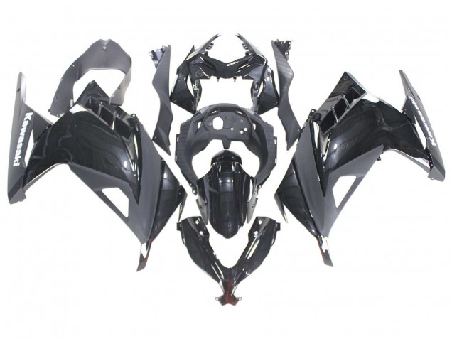 Mejores Carenados Moto Kawasaki EX300 2013-2024 - Negro Brillante