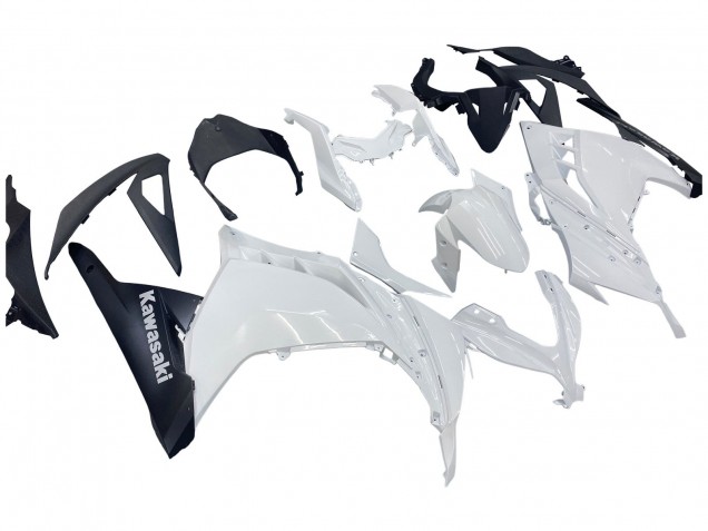 Mejores Carenados Moto Kawasaki EX300 2013-2024 - Blanco Negro