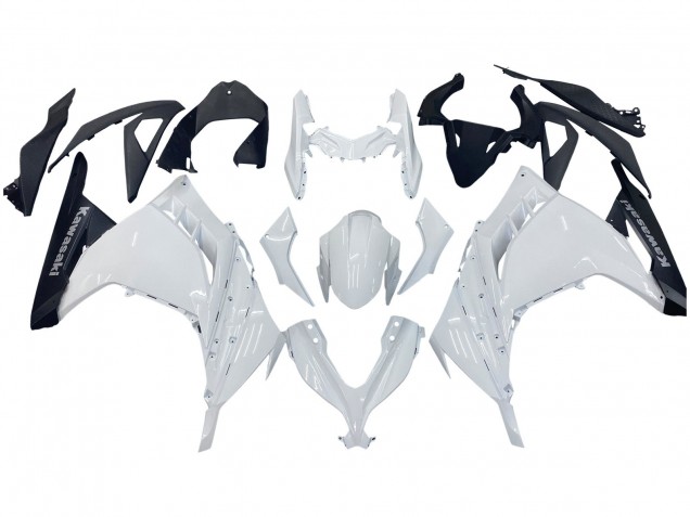 Mejores Carenados Moto Kawasaki EX300 2013-2024 - Blanco Negro