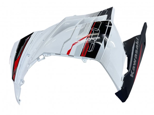 Mejores Carenados Moto Kawasaki EX300 2013-2024 - Blanco Rojo Negro